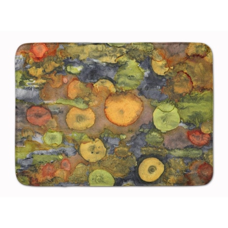 Carolines Treasures Abstract with Mother Earth Machine Washable Memory Foam Mat 8966RUG